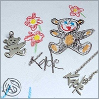 KIDS DRAWING PENDANTS - PRICE ON REQUEST